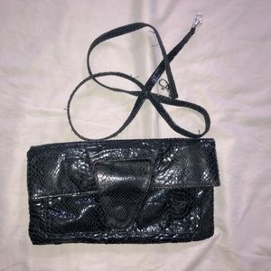 3 in 1 snakeskin clutch